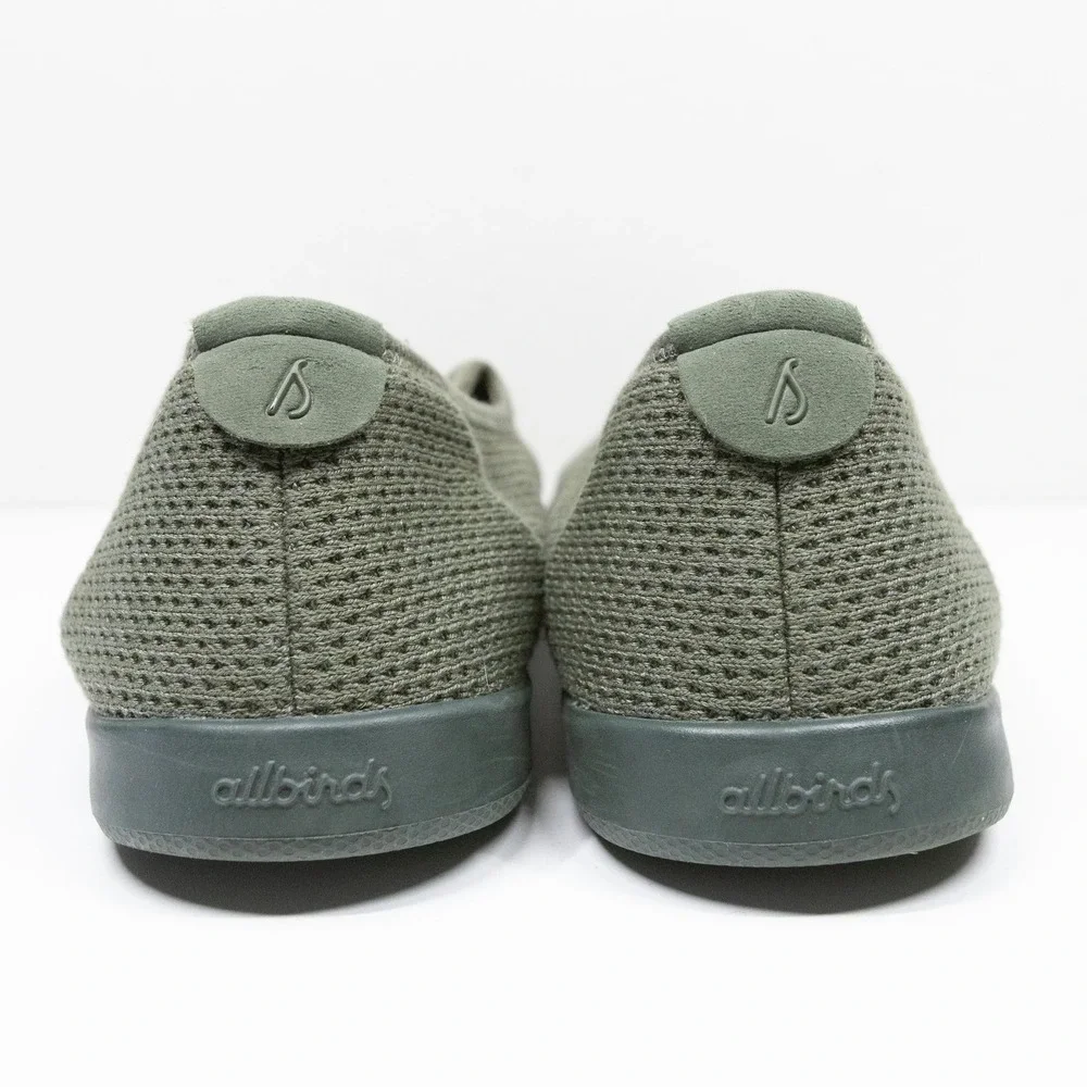 ALLBIRDS Tree Lounger Eucalyptus Fiber Slip On Sneakers Olive Green Mens Sz 9